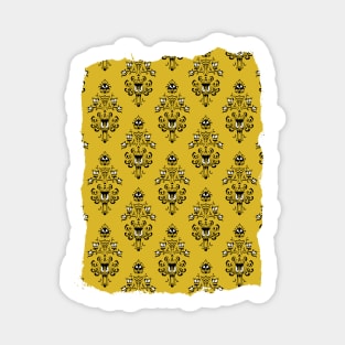 Haunted Mansion Wallpaper Old Gold #Bold Sticker